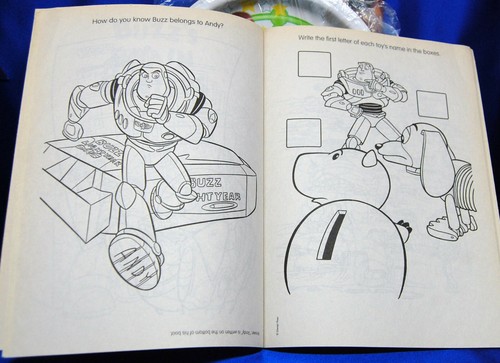 TOY STORY 2 Puzzle Pals Disney Pixar Coloring Activity Book Puzzles Mazes 82 pg - Picture 3 of 3