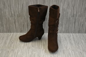 faux suede slouch boots