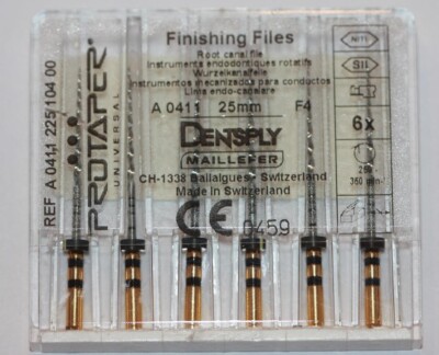 Dentsply Protaper Root Canal Finishing File A0411 25mm F4 Wurzelkanalfeile Endo