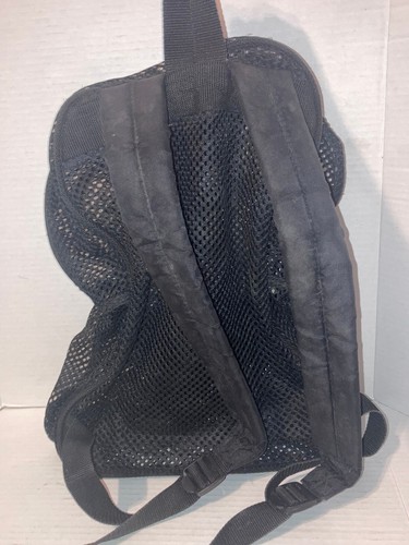 East Sport EastSport Black Mesh Backpack 18" tall Two Pockets - Picture 4 of 6