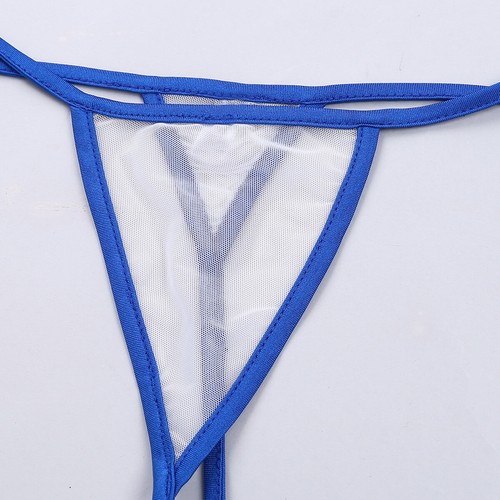 Sexy Women See Through Mesh Bikini Set Micro Bra Top Brazilian,Thong Swimsuit - Bild 33 von 67