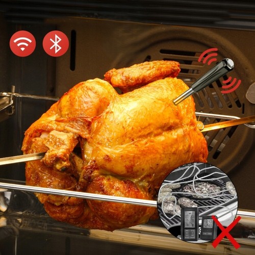Wireless Bluetooth Grillthermometer Fleischthermometer Ofen Smoker Grill IP67 - Bild 4 von 8