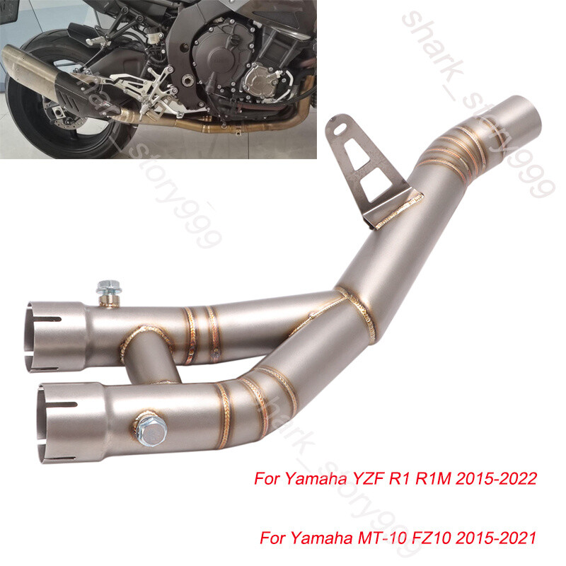 MT-10／R1 2015-2021用 ステンレス中間パイプ 高耐久＆性能アップ Amazon | 中間パイプ エキゾーストパイプ エキパイ YZF-R1 R1M