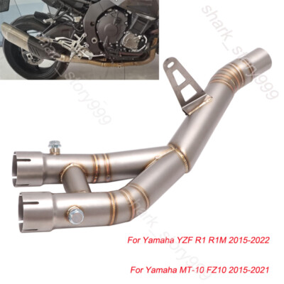 For Yamaha YZF R1 MT-10 2015-2021 Exhaust Escape Mid Pipe