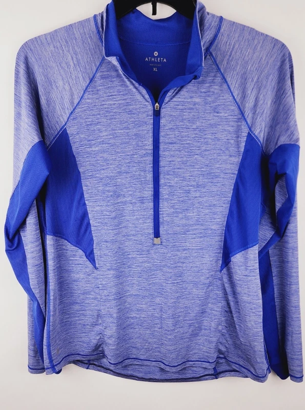 athleta activewear lightweight pullover heather plurple shirt