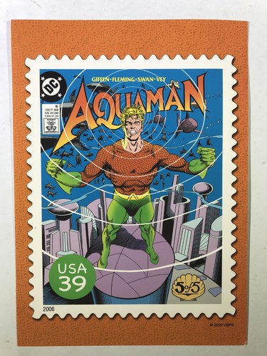 2005 DC Comics USPS Postcards Lot Of Two Aquaman Curt Swan Al Vey Jim Aparo - Picture 5 of 7