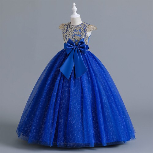 Wedding Party Flower Girls Long Dress Bridesmaid Pageant Christmas Evening Gown - Picture 206 of 228