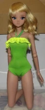 Smart Doll Dollfie BJD 1/3 Size clothing:  Un branded Green swimsuit