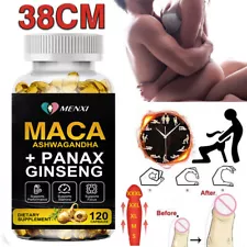 Organic Maca Root 120 Capsules 10000mg, Peruvian Maca Extract for Men & Women