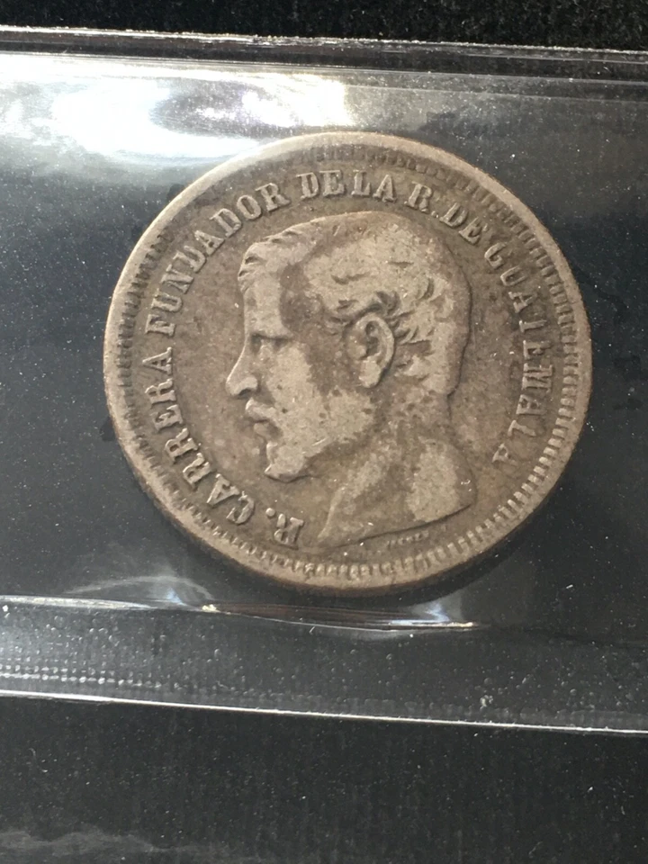 Guatemala  1866 R,  Peso, Coin Mart Graded **VF-30** KM# 186.1 - Image 4 of 4