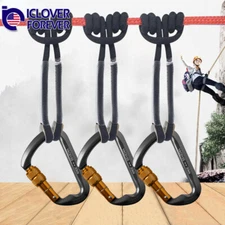 Climbing Locking Carabiner Rescue Eye to Eye Loop Prusik Rock Climbing Rope Cord