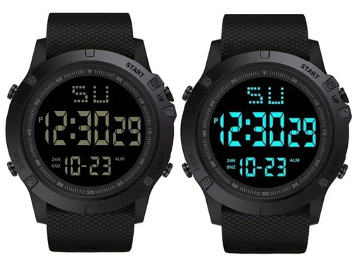 Men's Digital Sports Watch Military Tactical LED Backlight Wristwatch Waterproof - Picture 2 of 6