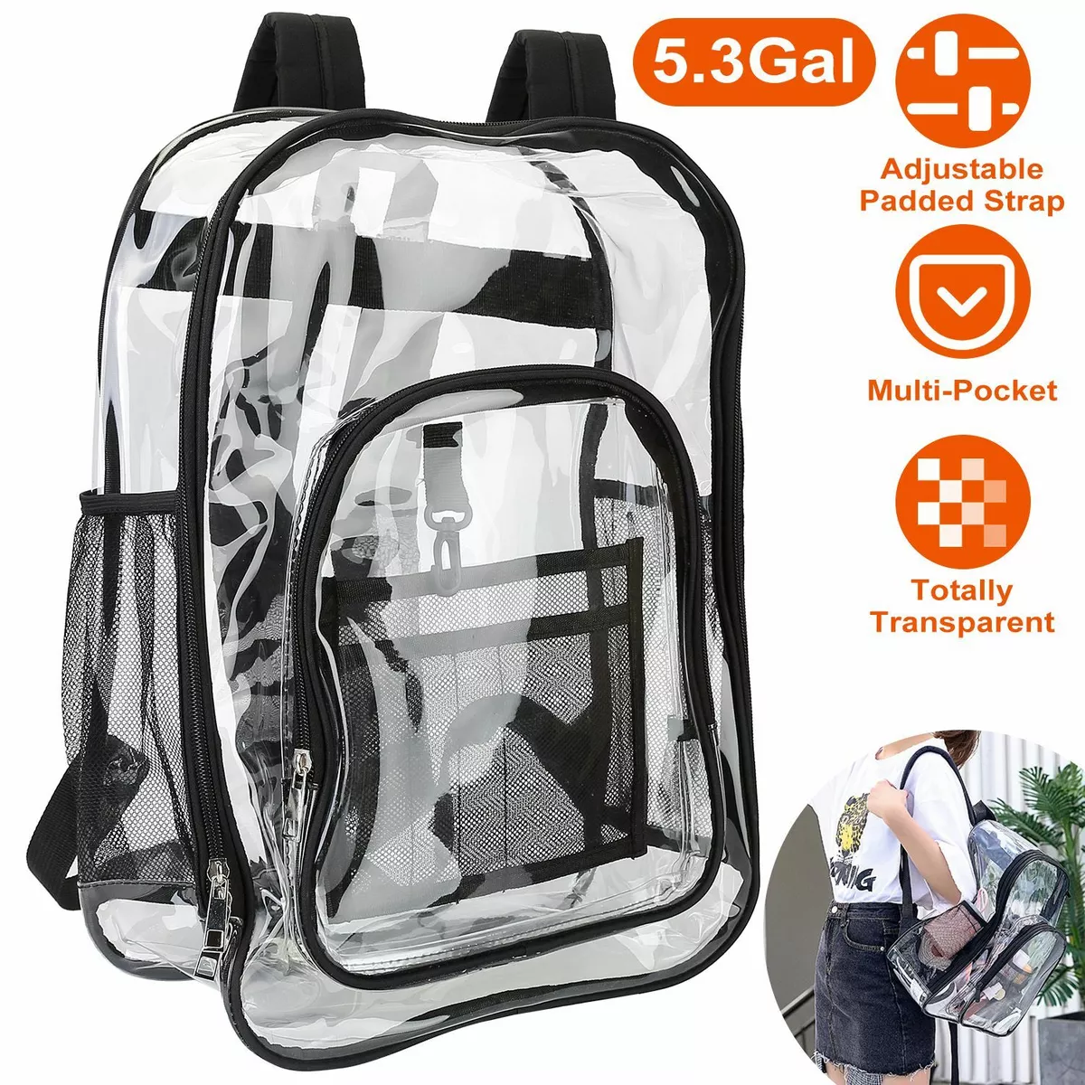 Pvc cheap book bag
