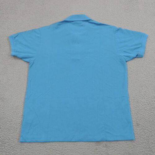 Lacoste Polo Men 4 Medium Polaroid Collab Blue Collar Multi Crocodile Logo Shirt - Picture 7 of 13