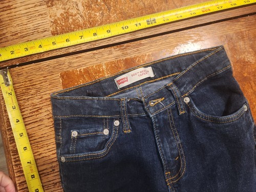 LEVI'S 502 Regular Taper Blue Denim JEANS Youth 12R 26x27 #S35 - Picture 2 of 3