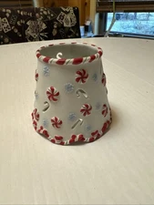 PartyLite Peppermint Pals Candle Topper Shade for Jar Candle by Susan Winget