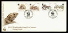 DR WHO 1991 NEW ZEALAND FDC WWF LIZARD COMBO M72240