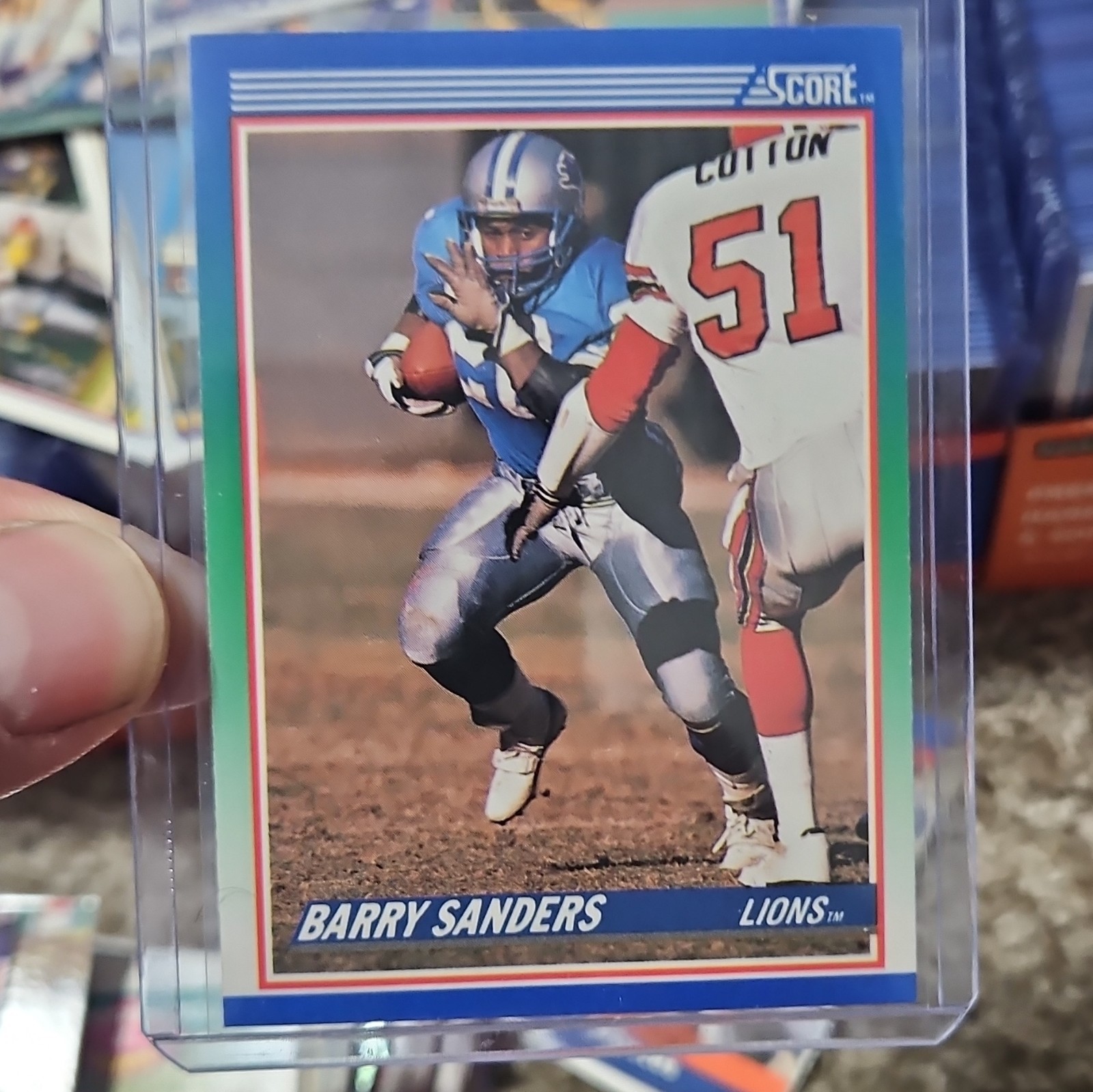 1990 Score 100 Hottest Barry Sanders Detroit Lions #5