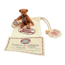 Ganz Cottage Collectibles Miniature STITCHES Teddy Bear 3.25  RARE SIGNED