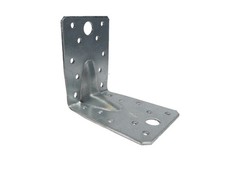 20 Stück Winkelverbinder mit Sicke Steg Rippe verzinkt 70x70x55x2,5 mm Bauwinkel