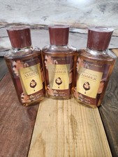 3PK Bath  Body Works Chocolate Amber Shower Gel Body Wash NEW 10oz