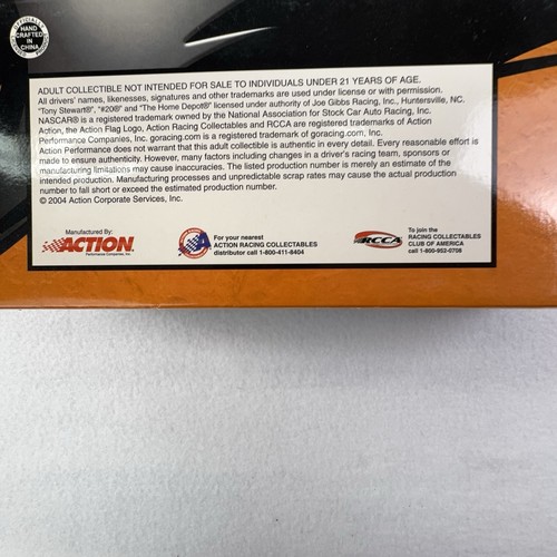 TONY STEWART 2004 HOME DEPOT 1/24 PREMIUM ACTION DIE-CAST CAR LIMITED EDITION - Bild 9 von 14