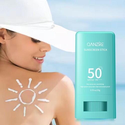 Moisturizing Sunscreen Stick Broad Spectrum SPF 50+ UVB UVA Hot Resistant P0N1 - Picture 7 of 14