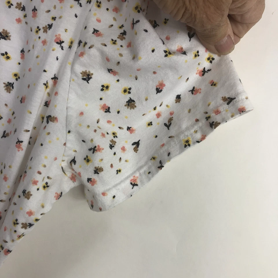 Женские основные издания многоцветный маленький цветочный кружевной акцент круглый вырез размер XXL - Изображение 4 из 4