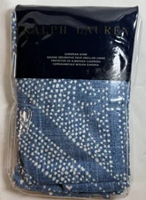 Ralph Lauren Isla Belize Dot Blue Square 26" x 26" Euro Pillow Sham