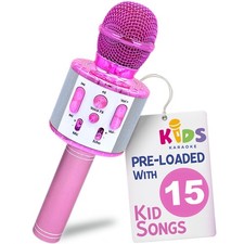 , Kids Karaoke Microphone  Includes Pre-Loaded Songs  Bluetooth  Kids Birt...