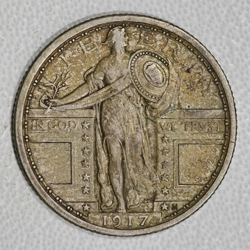 1917 Type 1 Choice XF Standing Liberty Quarter for your date or type set. NICE!