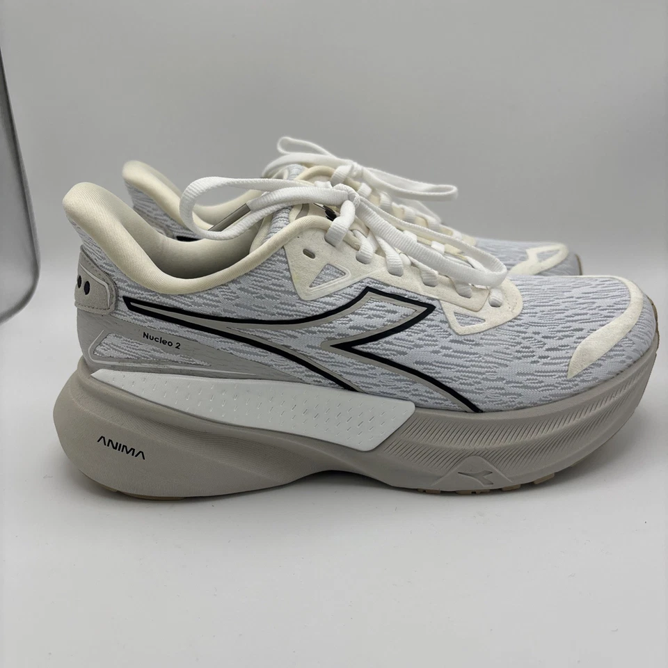 Tênis de corrida Diadora feminino Nucleo 2 C6103 branco tamanho 8 médio - Imagem 3 de 4