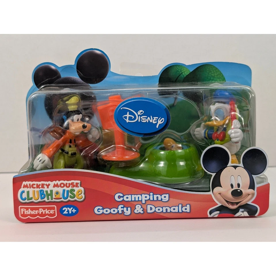 Figuras Fisher Price 2010 Disney Mickey Mouse Clubhouse Camping Goofy y Donald Foto 2 de 4