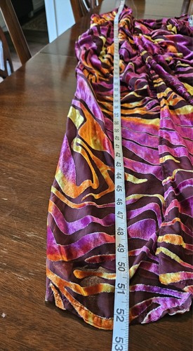 Pretty Little Thing Maxi Dress Size 12 Multi Abstract Velvet Burnout Festival - Picture 19 of 19