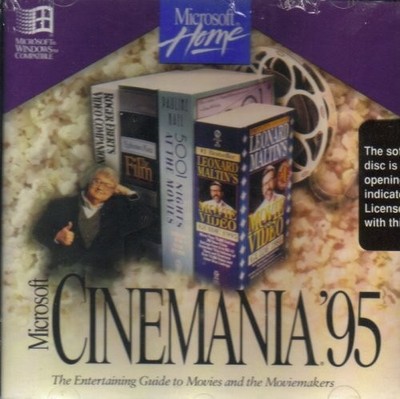 Microsoft Cinemania '95 Windows Version The Entertining Guide To Movies And