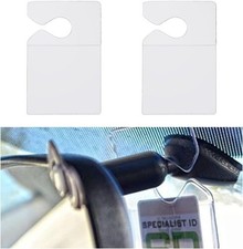 Clear Parking Permit Holder For Rear View Mirror Vertical Parking Size 2pcs Clear Parking Permit Holder For Rear View Mirror Vertical Parking Size 2pcs