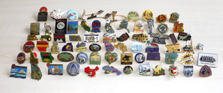 Huge Travel Souvenir Lapel Pin Lot (70) Countries Cities States Tourist Stops
