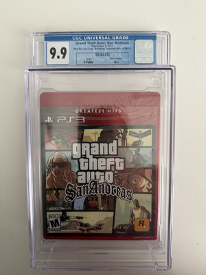Grand Theft Auto: San Andreas Greatest Hits Sealed PS3 - CGC Graded 9.9 A++ GTA