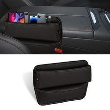 Car Seat Gap Organizer, Car Seat Side Pocket Organizer, Premium Leather Car S...
