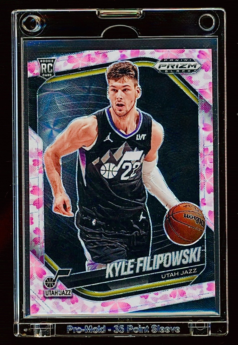 2024-25 Panini Prizm BLACK - Kyle Filipowski #125 CHERRY BLOSSOM Prizm SSP /20