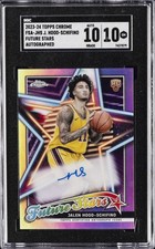 2023 TOPPS CHROME FUTURE STARS AUTOS #FSAJHS JALEN HOOD-SCHIFINO SGC 10 GM
