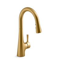 Open Box Kohler Tempered Pull Down Kitchen Faucet Single Hole K-24661-2MB