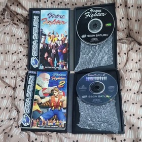 SEGA Virtua Fighter & Virtua Fighter 2 Sega Saturn, Manuals Included