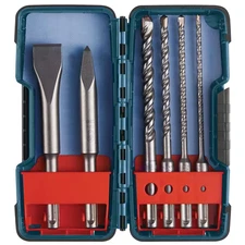 Bulldog Sds-Plus Chisels/Carbide Masonry Trade Rotary Hammer Bit Set (6-Piece)