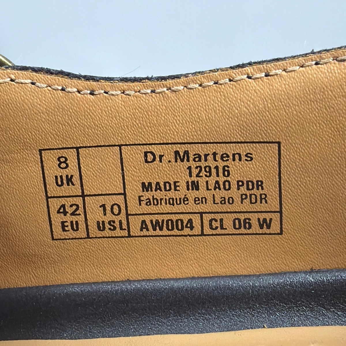 Dr. Martens 12916 Bethan Double Strap Mary Jane Black Womens 10 +