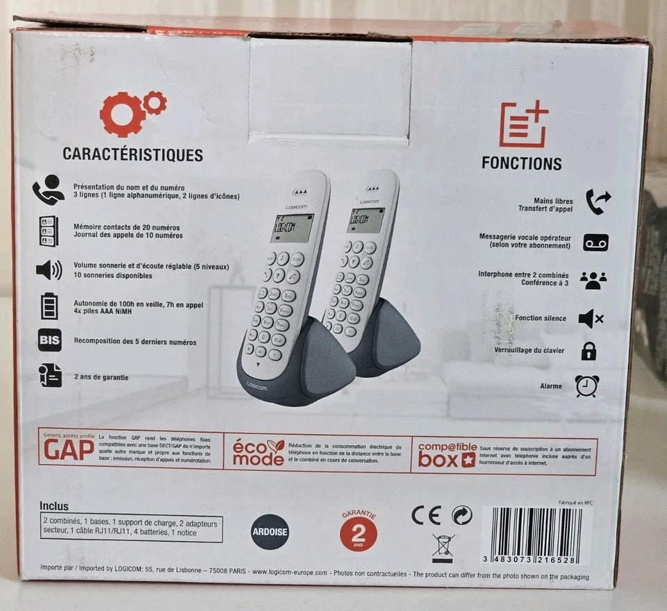 Logicom Aura 250 Festnetztelefon - Bild 2 von 4