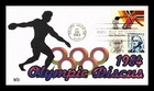 Dr Jim Stamps 1984 Olympic Discus First Day Cover WII Cachet