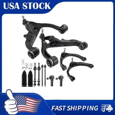 12PC Front Upper Lower Control Arm w/ Ball Joint Tie Rod Ends for Dodge Ram 1500