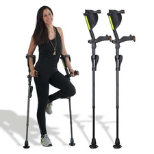 Ergobaum 7G by . 1 Pair (2 Units) of Ergonomic Forearm Crutches - Adult 5' - ...