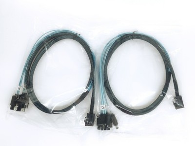 2*Mini SAS SFF-8643 to 4 SATA 7pin Hard Disk 6Gbps Data Server Raid Cable US *nl